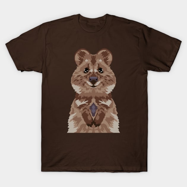 Smile - Quokka T-Shirt by GeoCreate